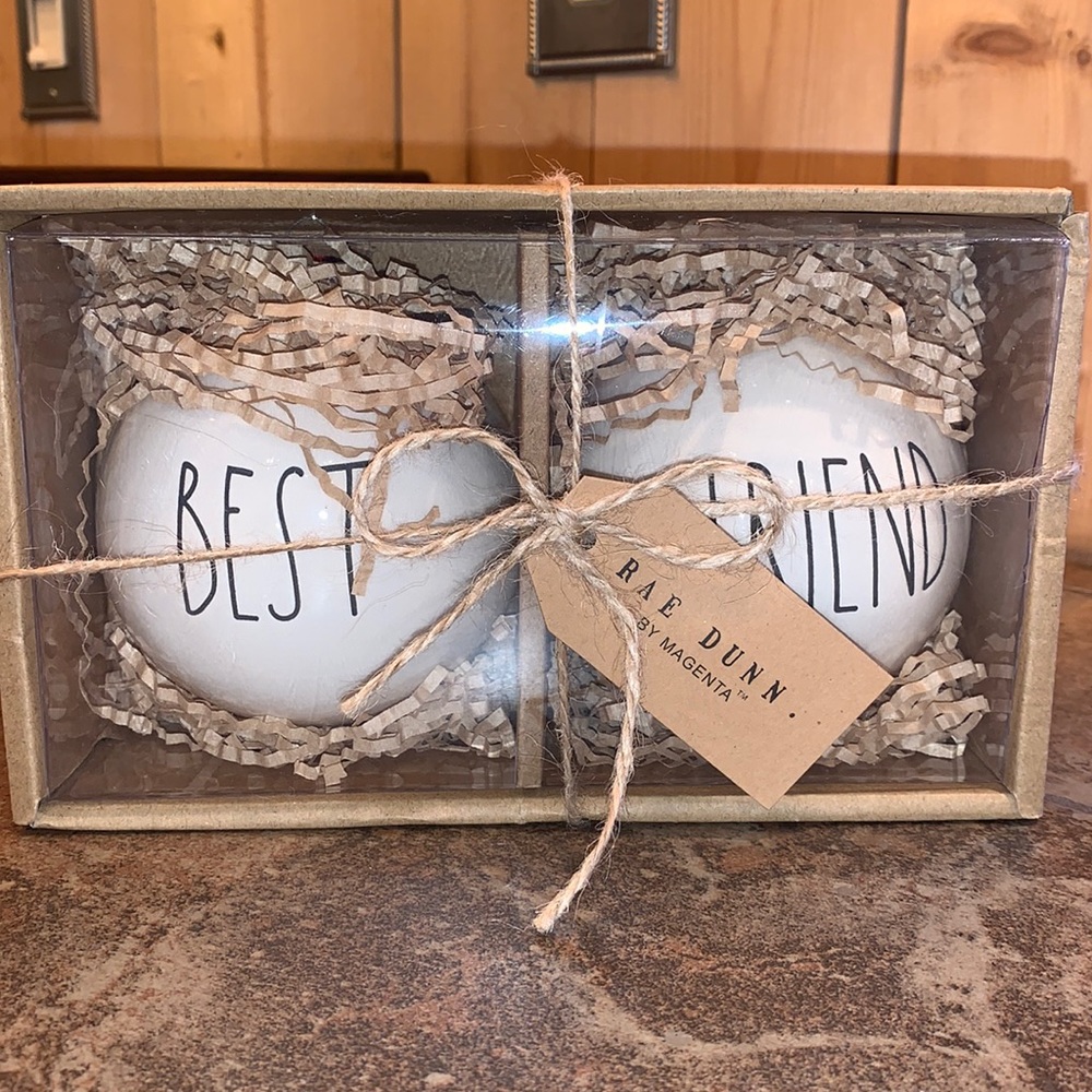 Rae Dunn “Best Friend” Ornaments